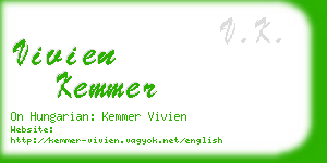 vivien kemmer business card